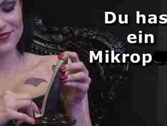 DominaBlackdiamoond Porno Video: Dein Minipenis am Maßband