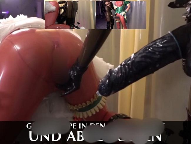DominaBlackdiamoond Porno Video: Gummipuppe in den ars** gefi**t und abgemolken