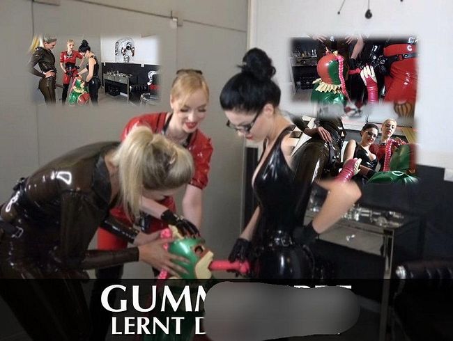 DominaBlackdiamoond Porno Video: Gummipuppe lernt das bla*en