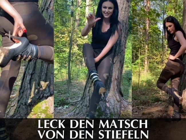 DominaBlackdiamoond Porno Video: lec* den Matsch von den Stiefeln