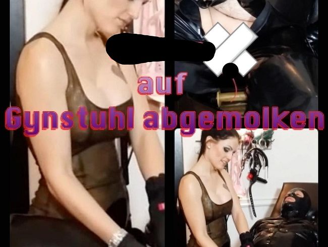 DominaBlackdiamoond Porno Video: skla*e auf Gynstuhl abgemolken