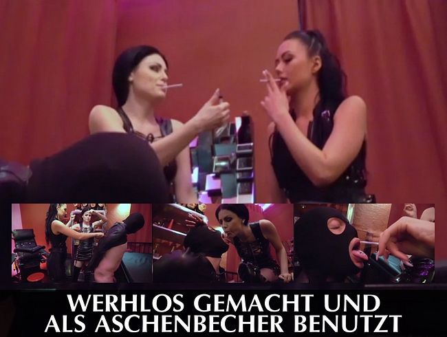 DominaBlackdiamoond Porno Video: Wehrlos gemacht und als Aschenbecher benutzt